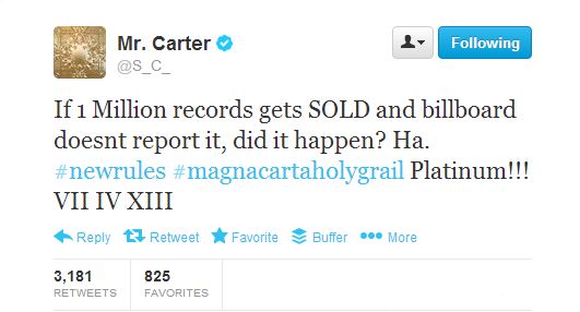 Samsung Galaxy and Jay Z - Magna Carta Holy Grail - #MagnaCarta Tweet