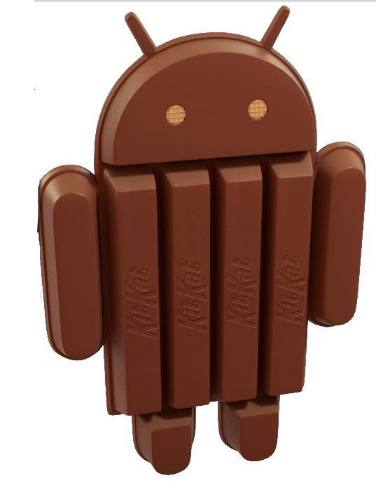 Google Nexus 5 Android Smartphone at Google Play Store- Android Kit Kat - KitKat 4.4 OS Logo