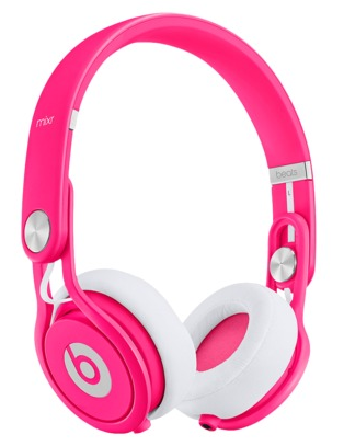 Beats by Dre Neon Pink DJ Headphones Mixr - Holiday Gift Guide - headphones for her