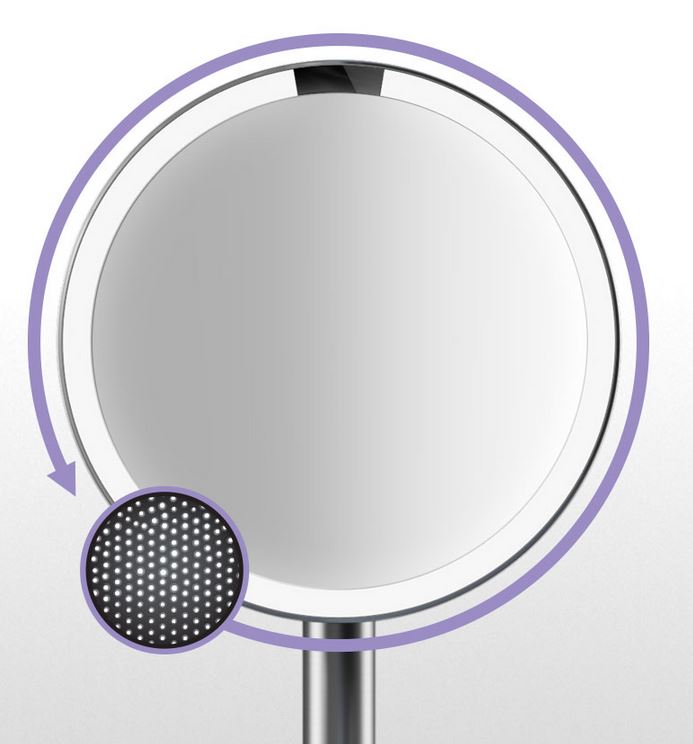 SimpleHuman Sensor Mirror Review - LED Lighting - Analie Cruz