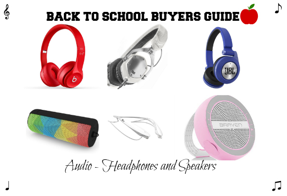 Back to School Buyers Guide Audio Headphones and Speakers cruz -TWL