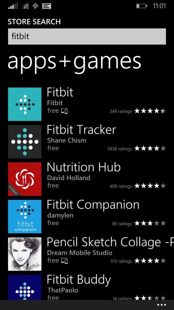 Fitbit App Windows Phone 8.1 - Microsoft Windows App Store (12)