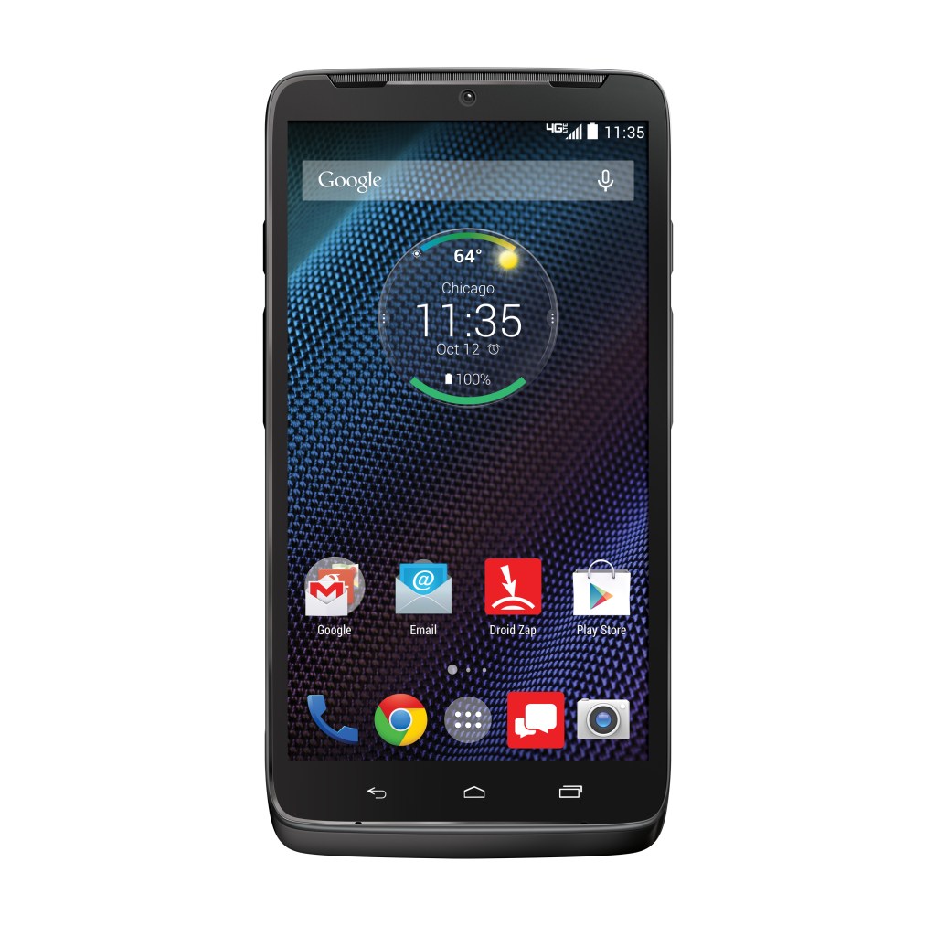 Motorola DROID Turbo Smartphone - Verizon Wireless - Black Nylon -Front - Analie Cruz