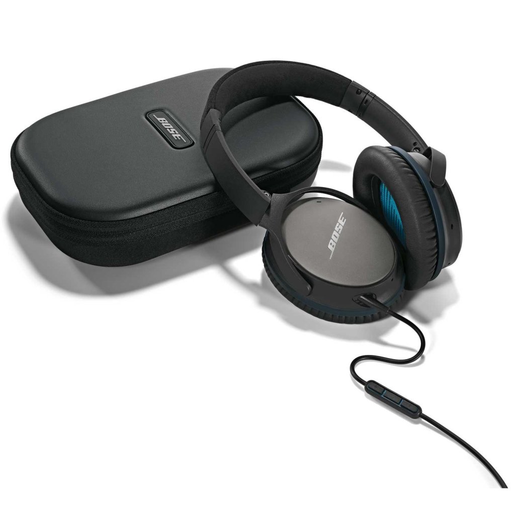 Bose QuietComfort 25 - QC 25 Headphones Review - Analie Cruz - Black - Carrying Case